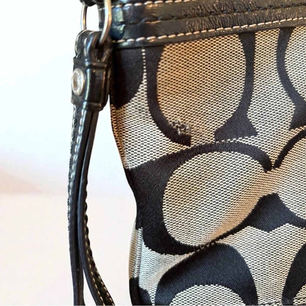 Coach Signature Shoulder Handbag - Picture 2 of 11